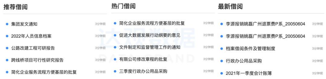 档案智能推荐实现推你所想，提高人效